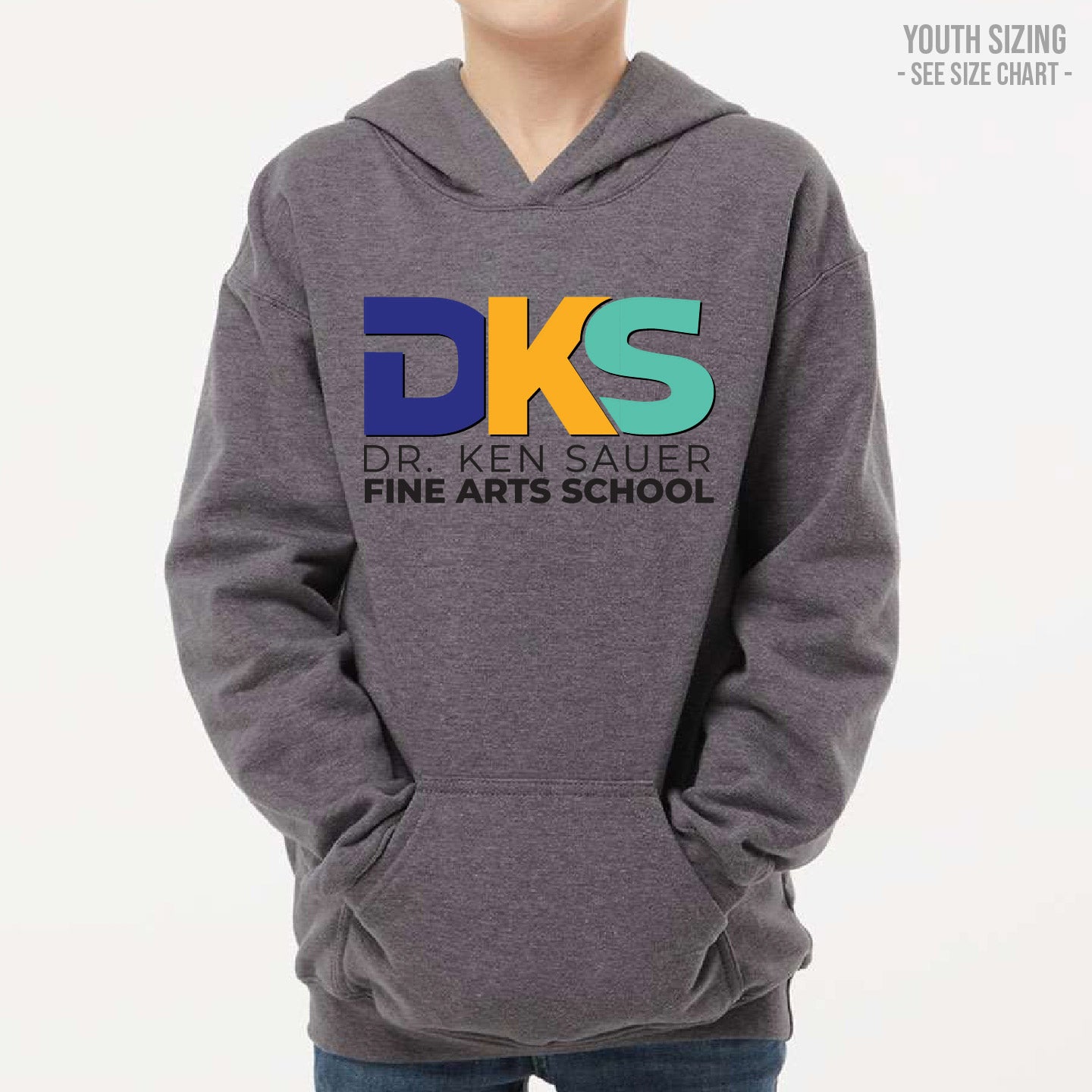 Dr. Ken Sauer Type Logo YOUTH Pullover Hoodie (DKST008-3322)