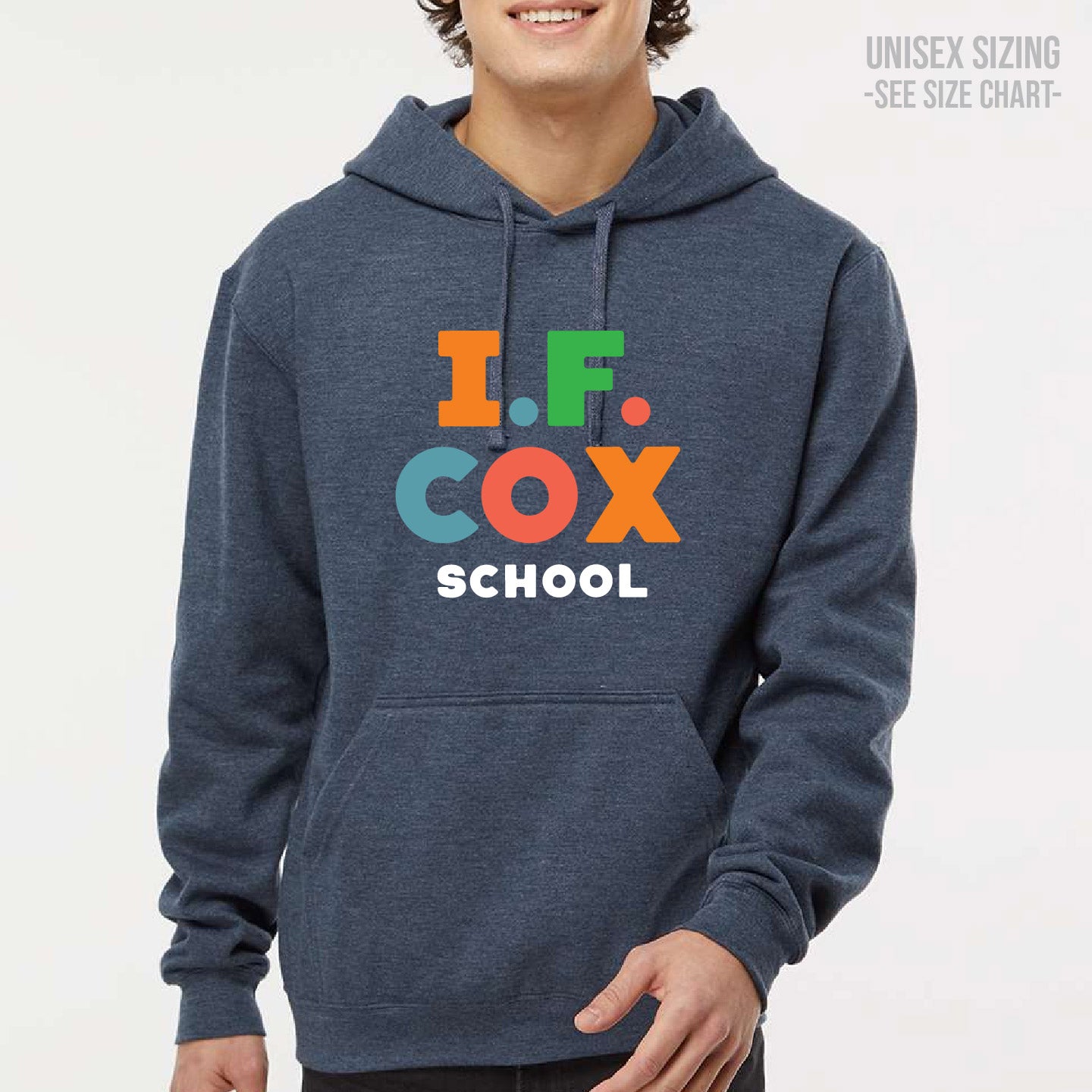 I.F. Cox School Type Design ADULT Pullover Hoodie (IFCT003-3320)