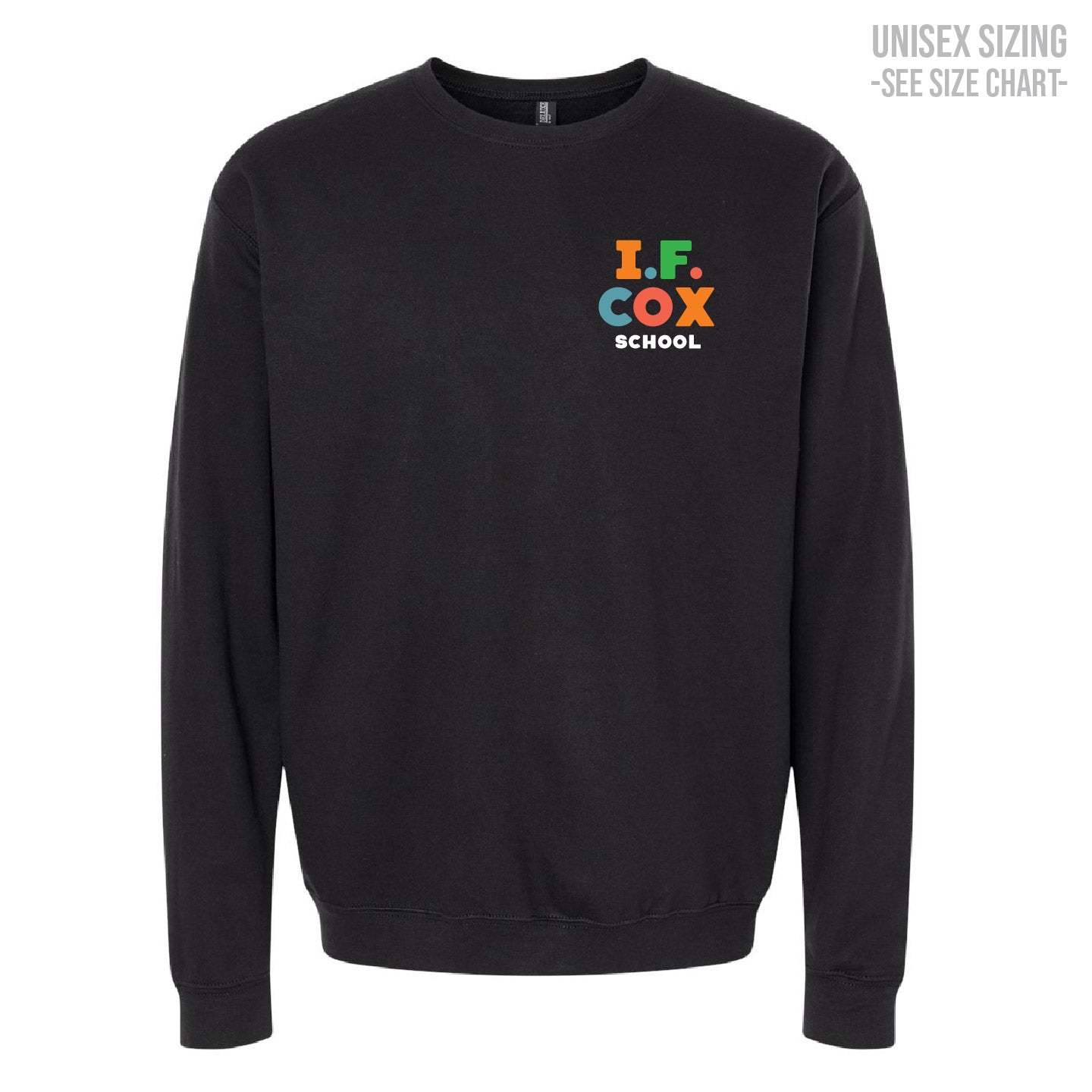 I.F. Cox School LC Logo ADULT Crewneck Sweatshirt (IFCT005-3340)