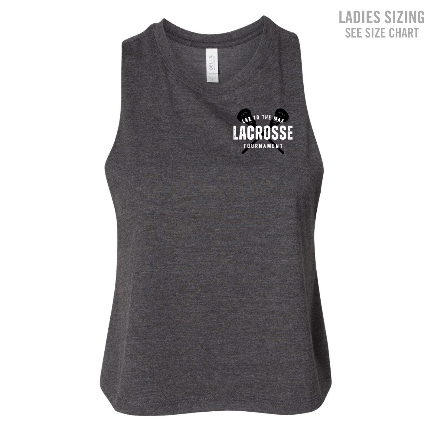Lax to the Max LADIES Cropped Racerback Tank (LXMT004-6682)