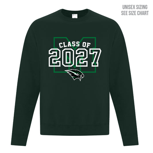 MHHS Grad 2027 Unisex Crewneck Sweatshirt (MHGR27T001-F2400)