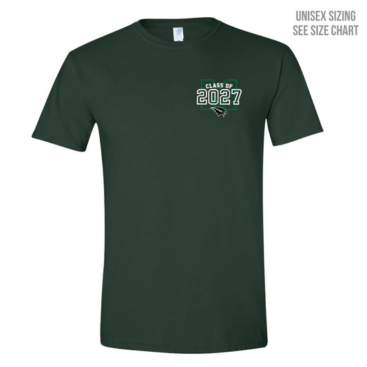 MHHS Grad 2027 Unisex Left Chest T-Shirt (MHGR27T003-64000)