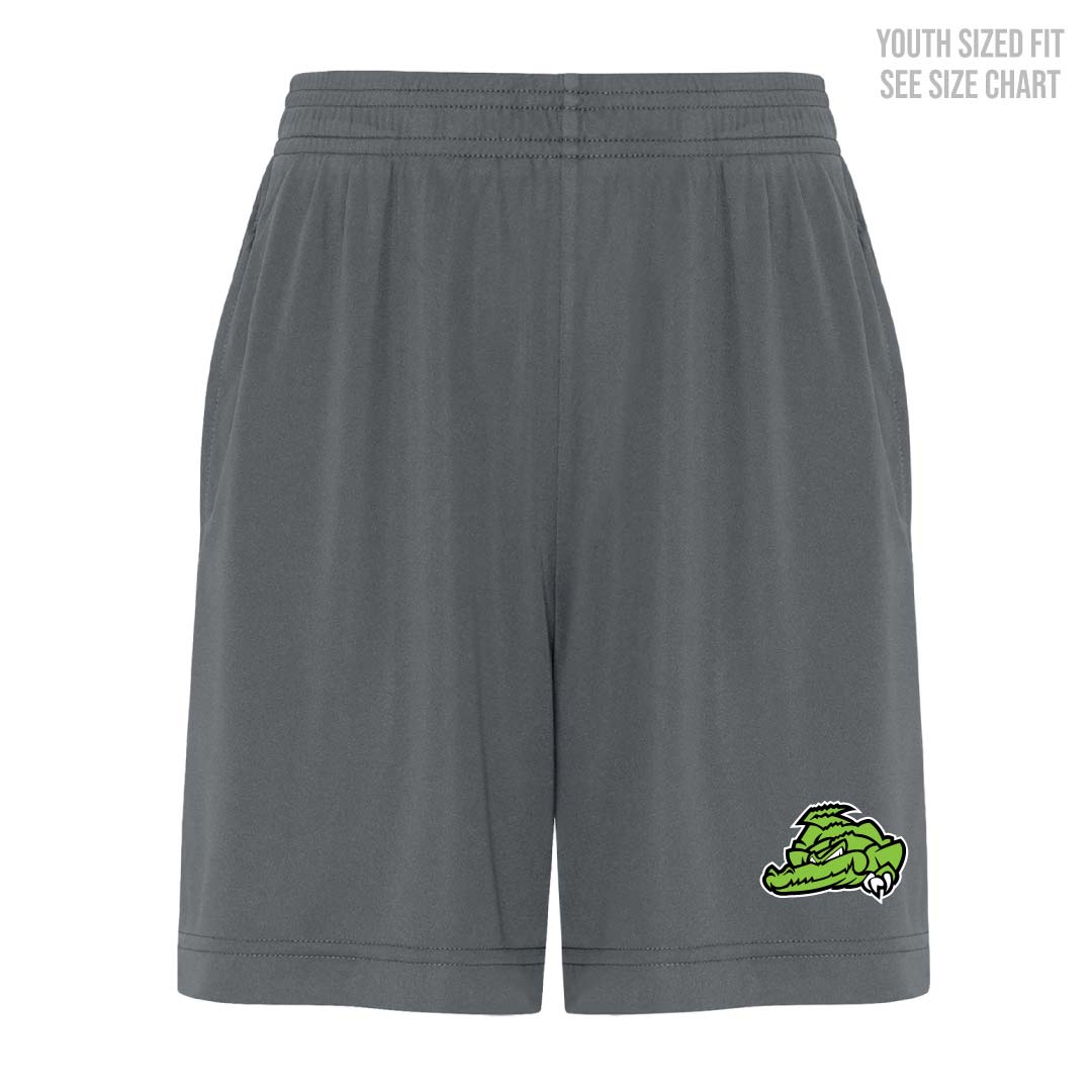 SGS Gator Logo YOUTH Pocketed Sport Shorts (SMST014-Y357P)