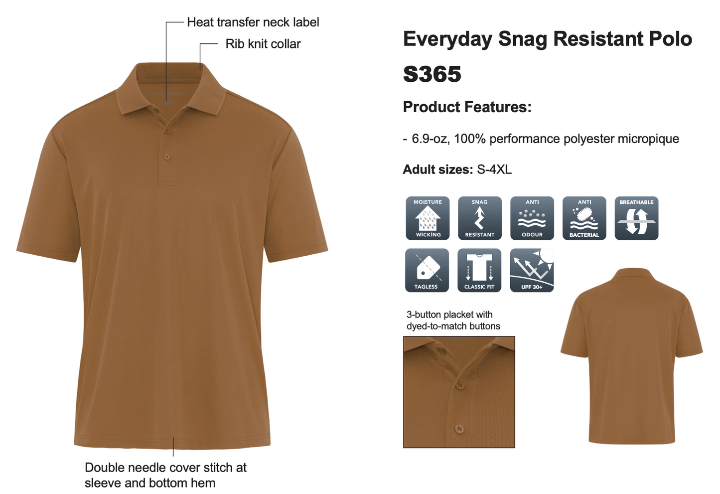 MH Lacrosse ADULT Performance Polo Shirt (MHLXT002-S365)