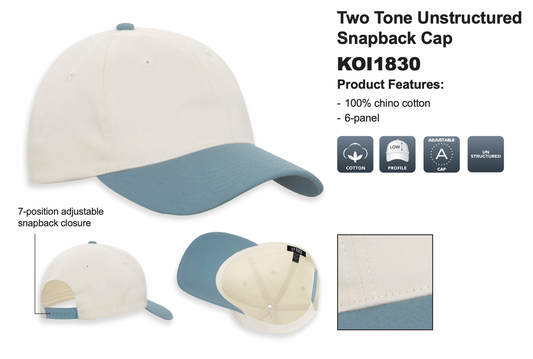 CSC Cadet Printed Patch Two Tone Cap (CSCT004BP9-KOI1830)