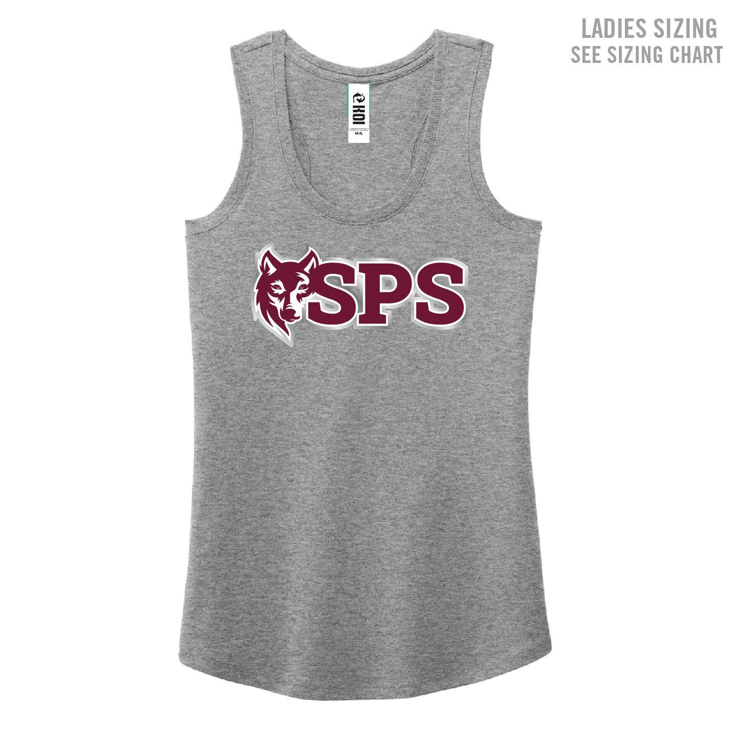 Seven Persons School Ladies Racerback Tank (SPST002-KOI8055L)
