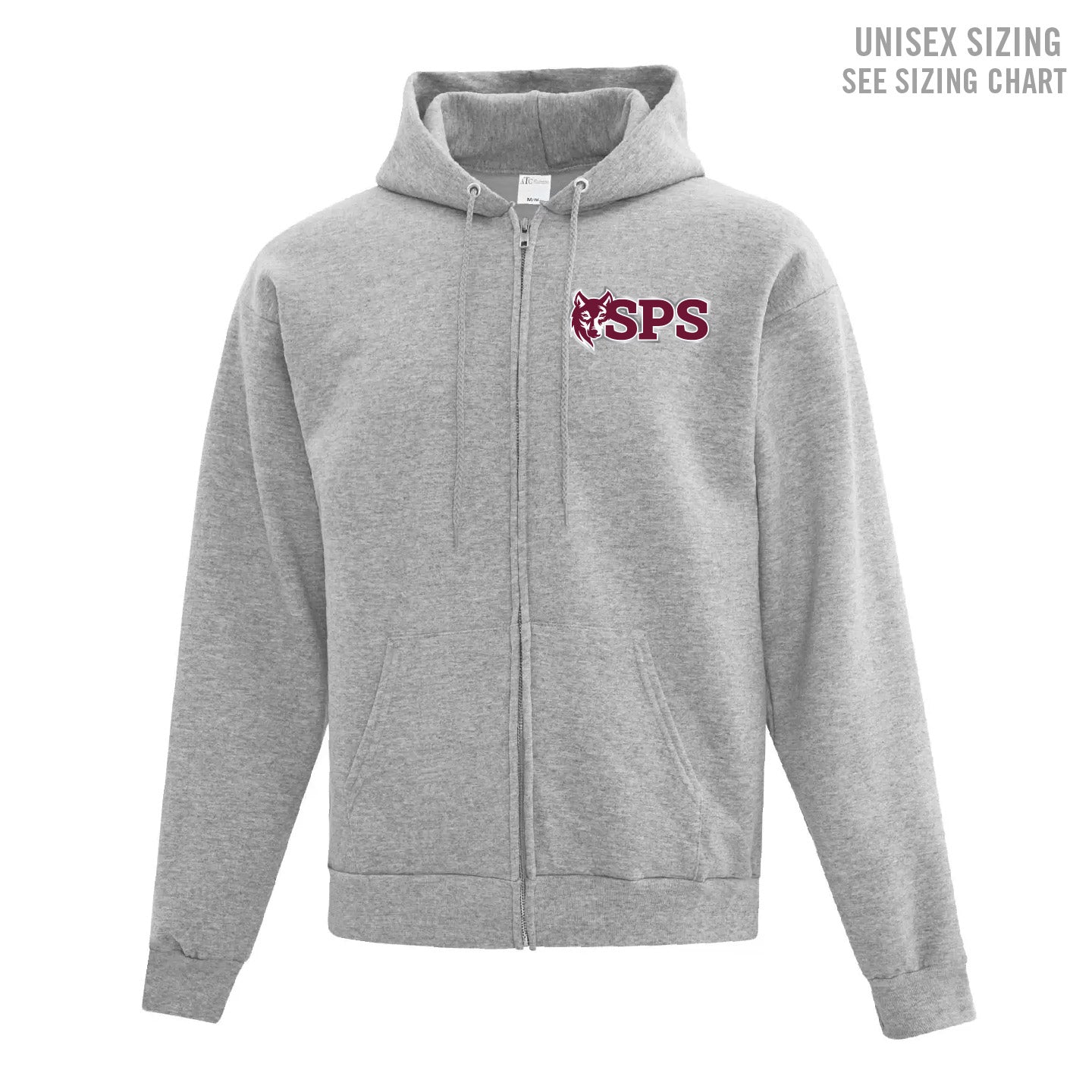 Seven Persons School ADULT Zip-Up Hoodie (SPST006-F2600)