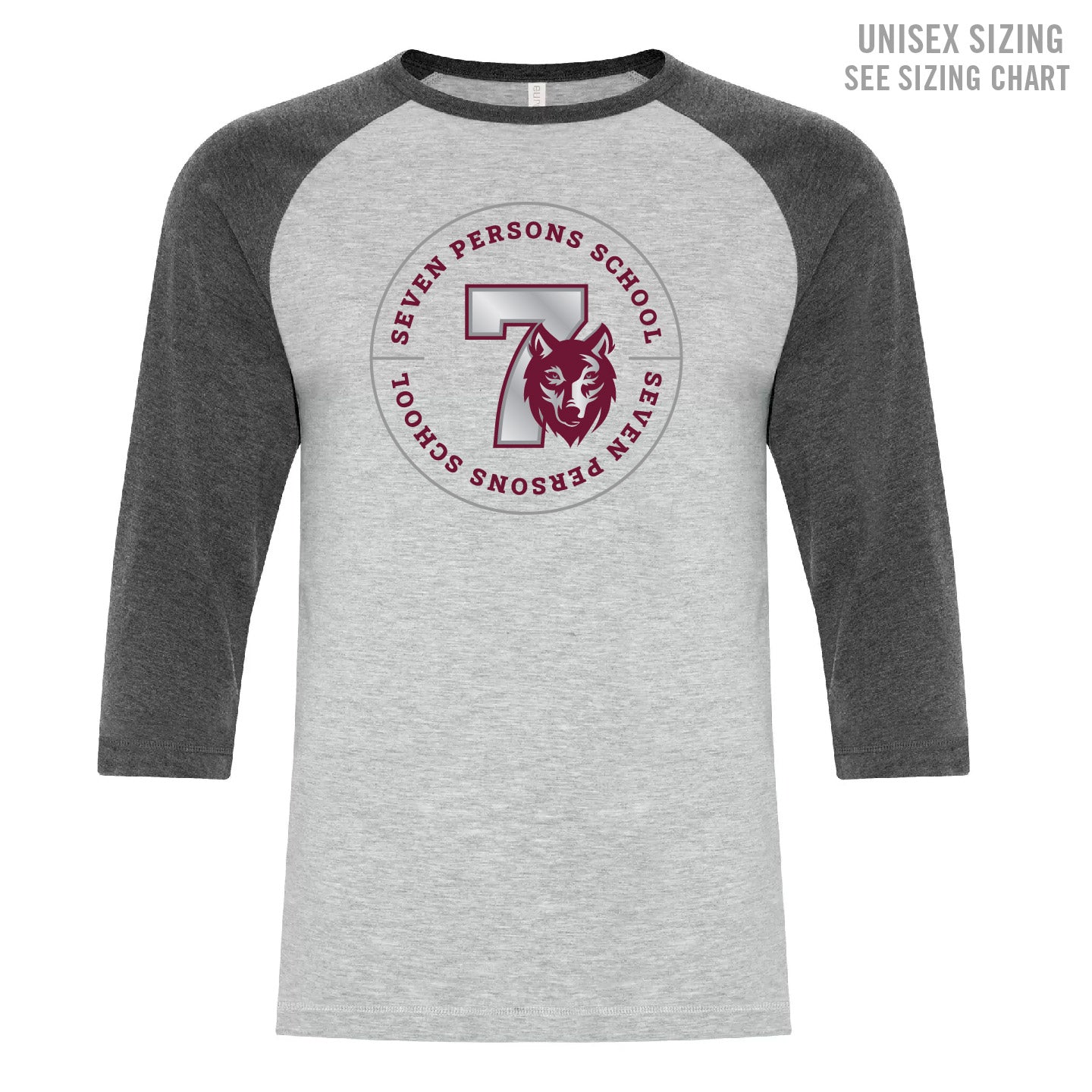 Seven Persons School ADULT Baseball Tee (SPST003-ATC0822)
