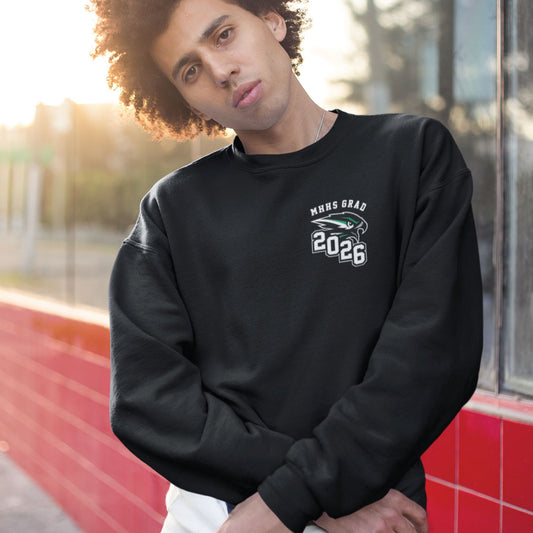 MHHS Grad 2026 Unisex Left Chest Crewneck Sweatshirt (MHG26T003-F2400)