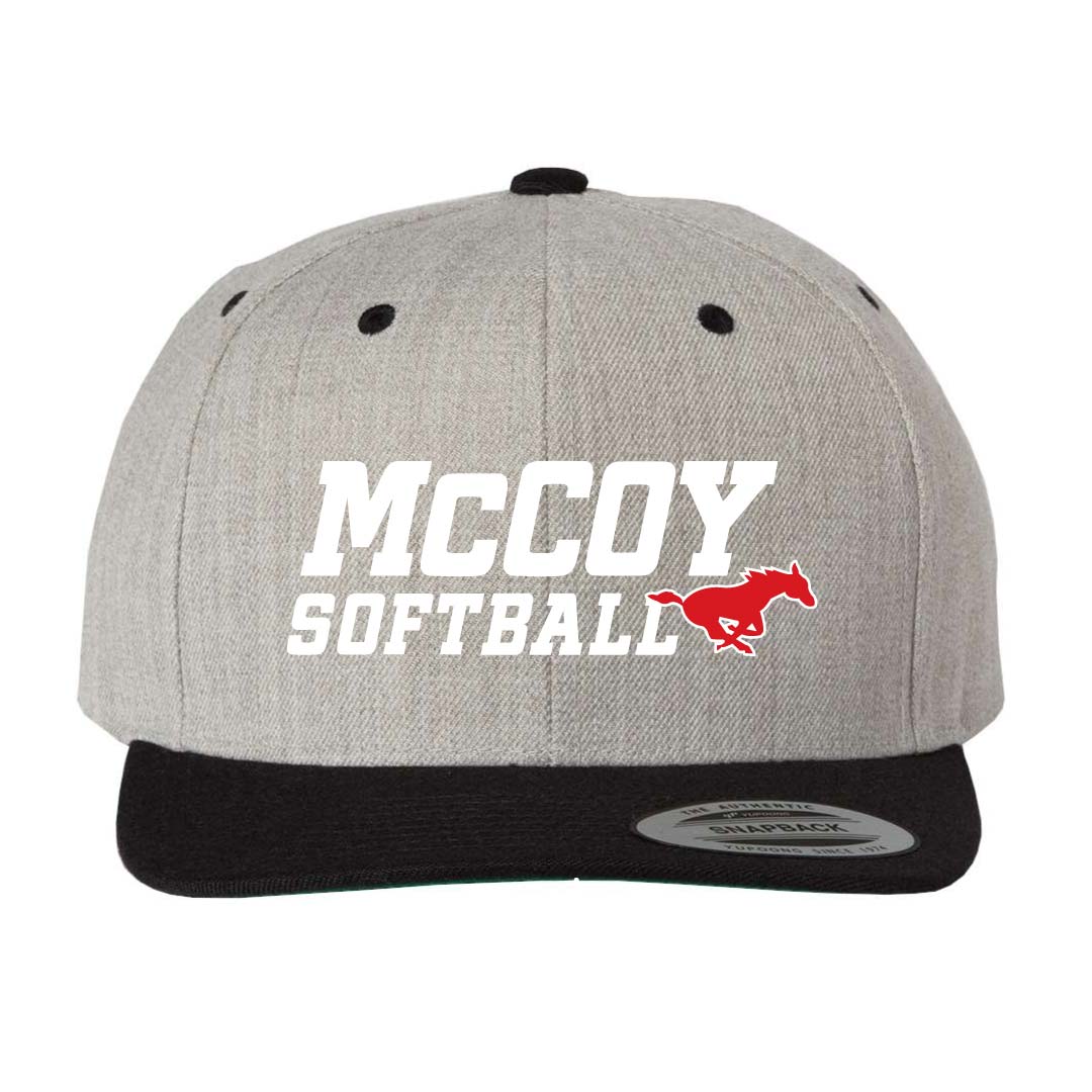 McCoy Softball Flat Brim Hat (MCSBE001-6089M)