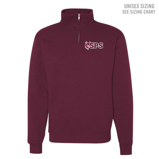 Seven Persons School Unisex 1/4 Zip Sweatshirt (SPST005-995MR)