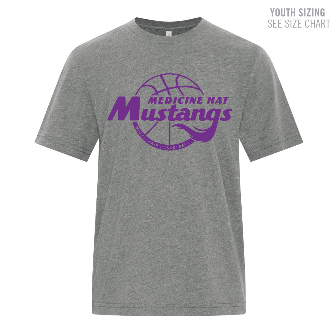 MHASR Mustangs YOUTH Ringspun T-Shirt (MHASRT021-8000Y)