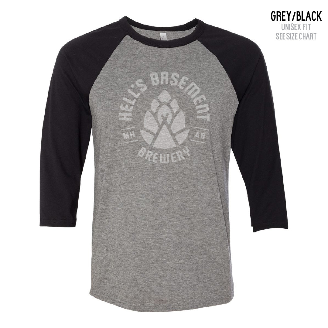 HBB Vintage Print Unisex Baseball Tee (S1-3200)