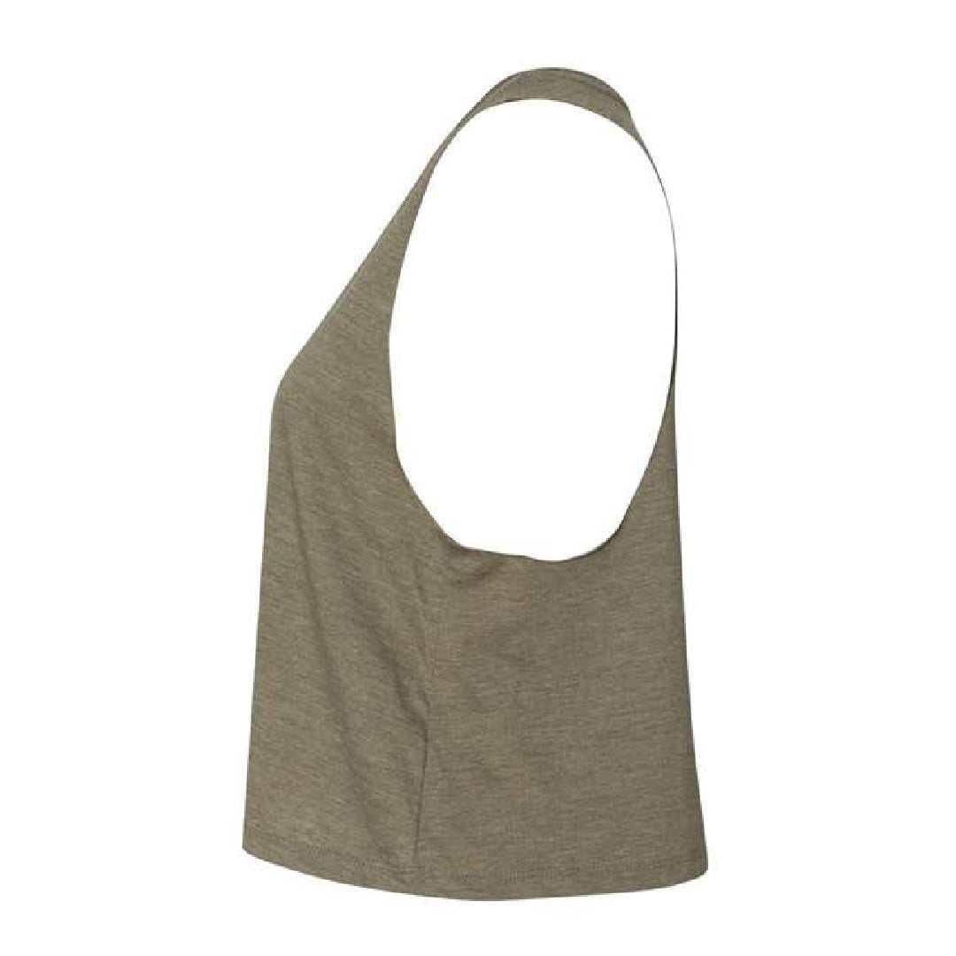 HBB Happy Hop Ladies Cropped Racerback Tank (T7-6682)