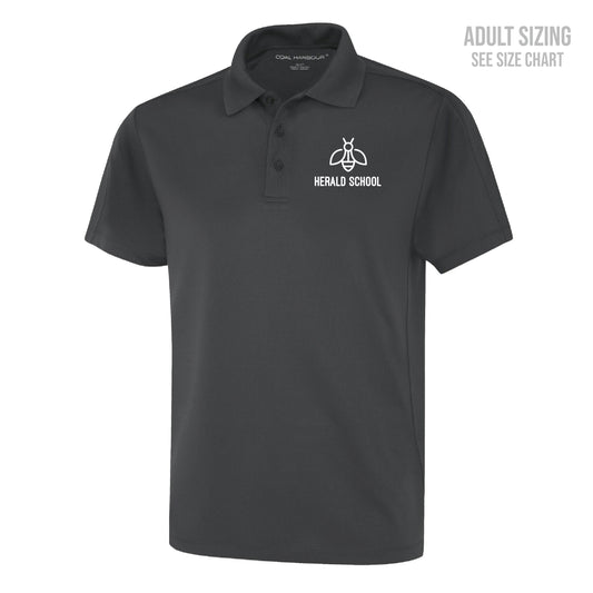 Herald School Bee Logo Unisex Polo Shirt (T1017-S4015)
