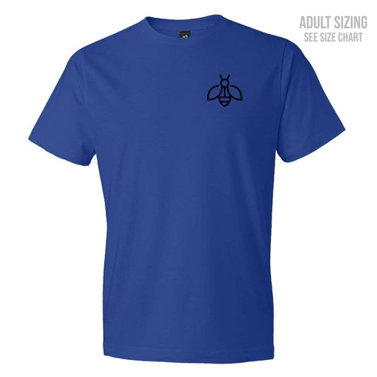 Herald School Left Chest Bee Logo Unisex T-Shirt (T1018-64000)