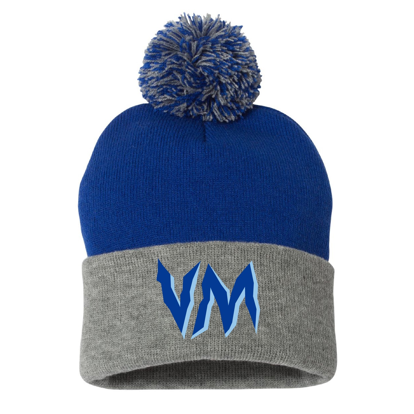 VM Pom Pom Beanie with Embroidery (E1000-SP15)
