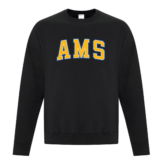 AMS Varsity Style Unisex Crewneck Sweatshirt (T1-F2400)