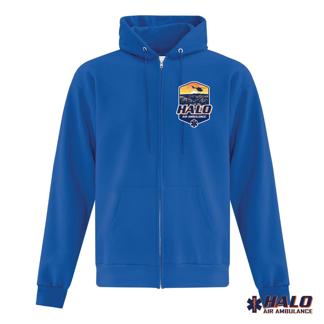 HALO - Unisex Left Chest Zip Hoodie (T01LG1-ATCF2600)