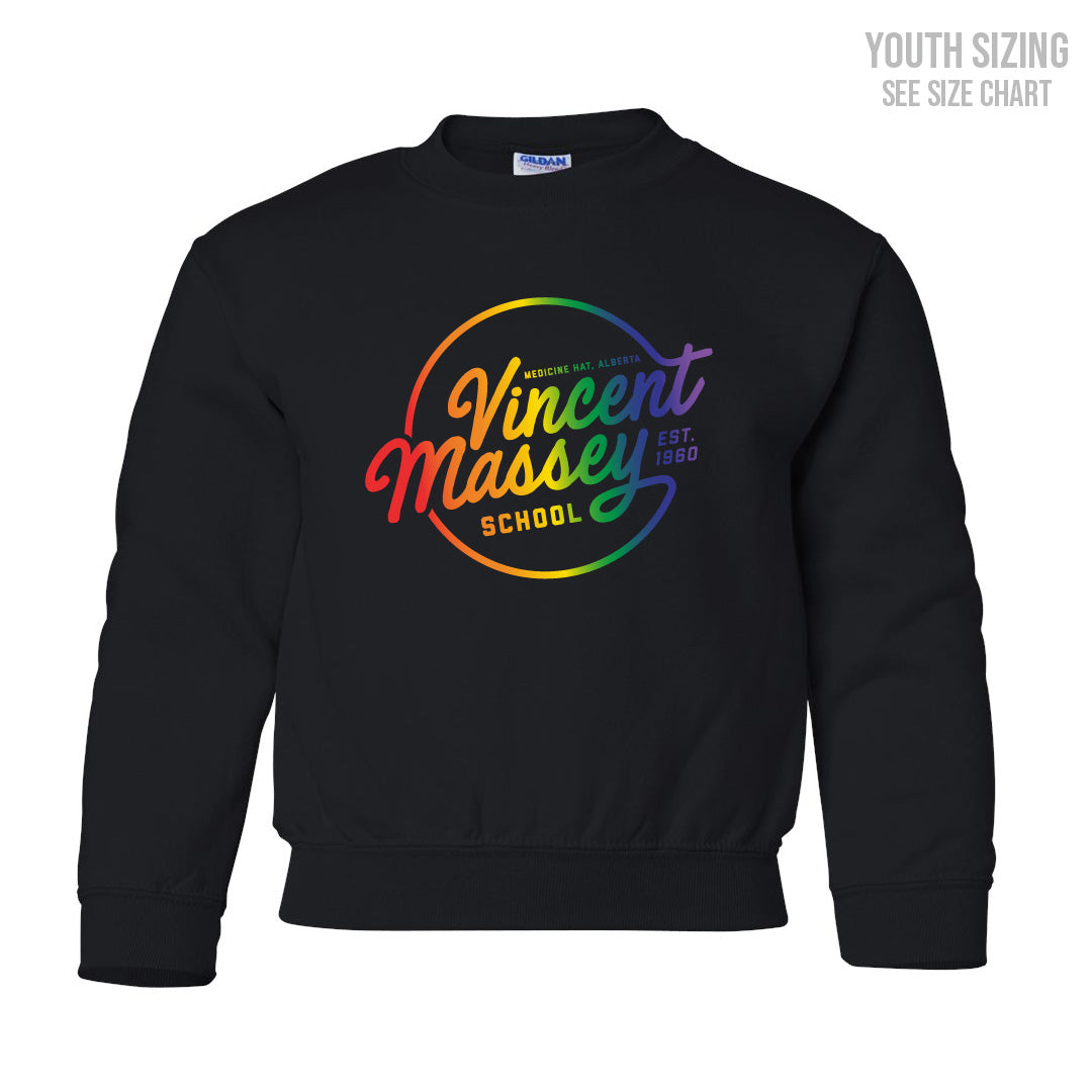 VM Pride Crest YOUTH Crewneck Sweatshirt (T1010-18000B)