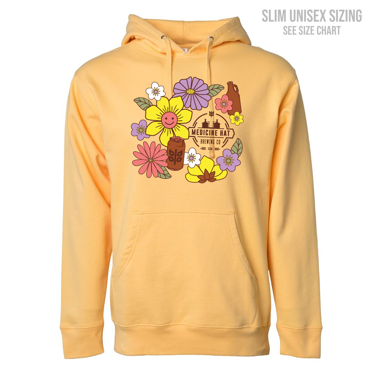 MH Brewing Co. Unisex Flower Pullover Hoodie (MHBT003-SS4500)