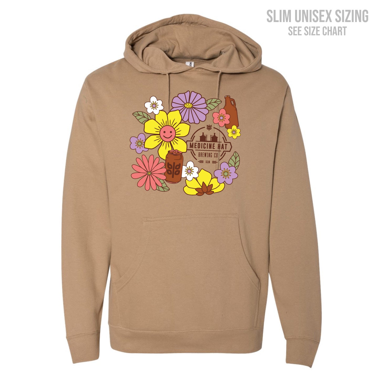 MH Brewing Co. Unisex Flower Pullover Hoodie (MHBT003-SS4500)