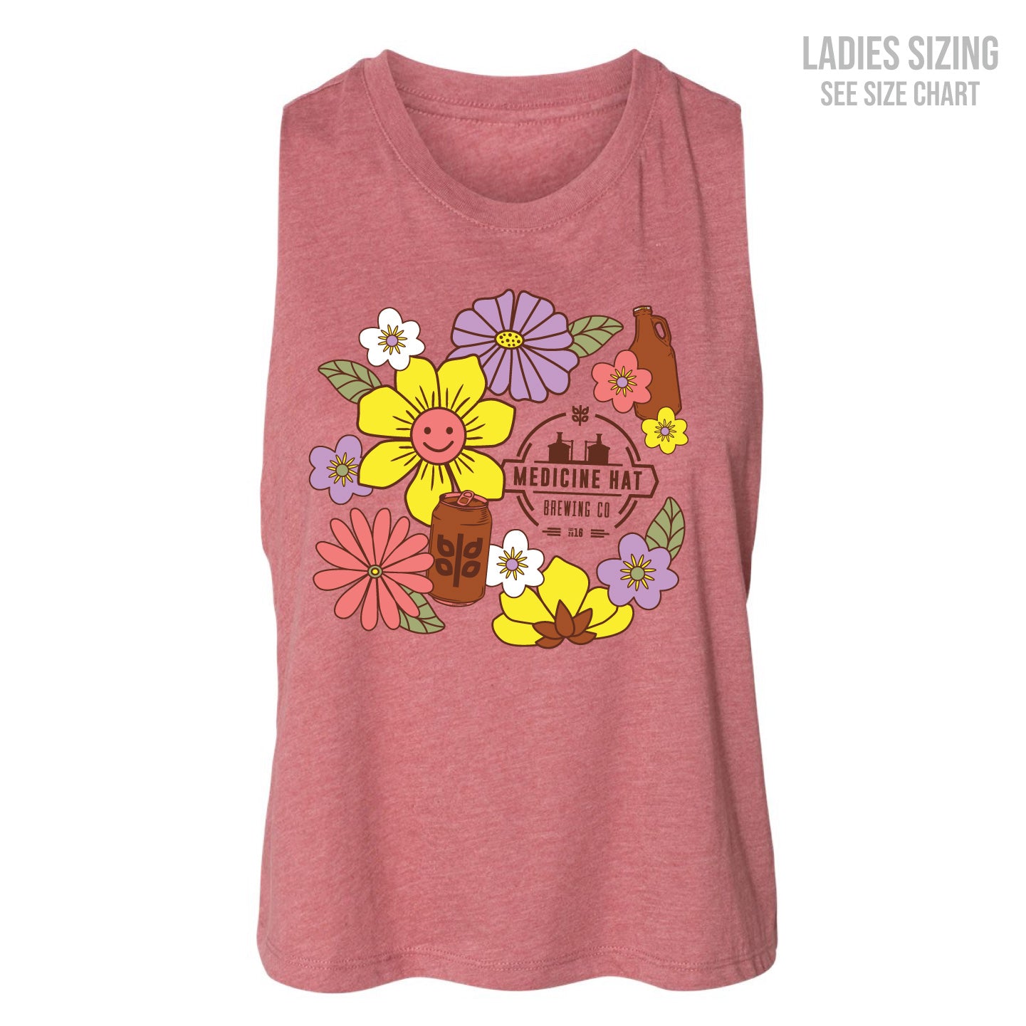 MH Brewing Co. Ladies Cropped Racerback Tank (MHBT003-6682)