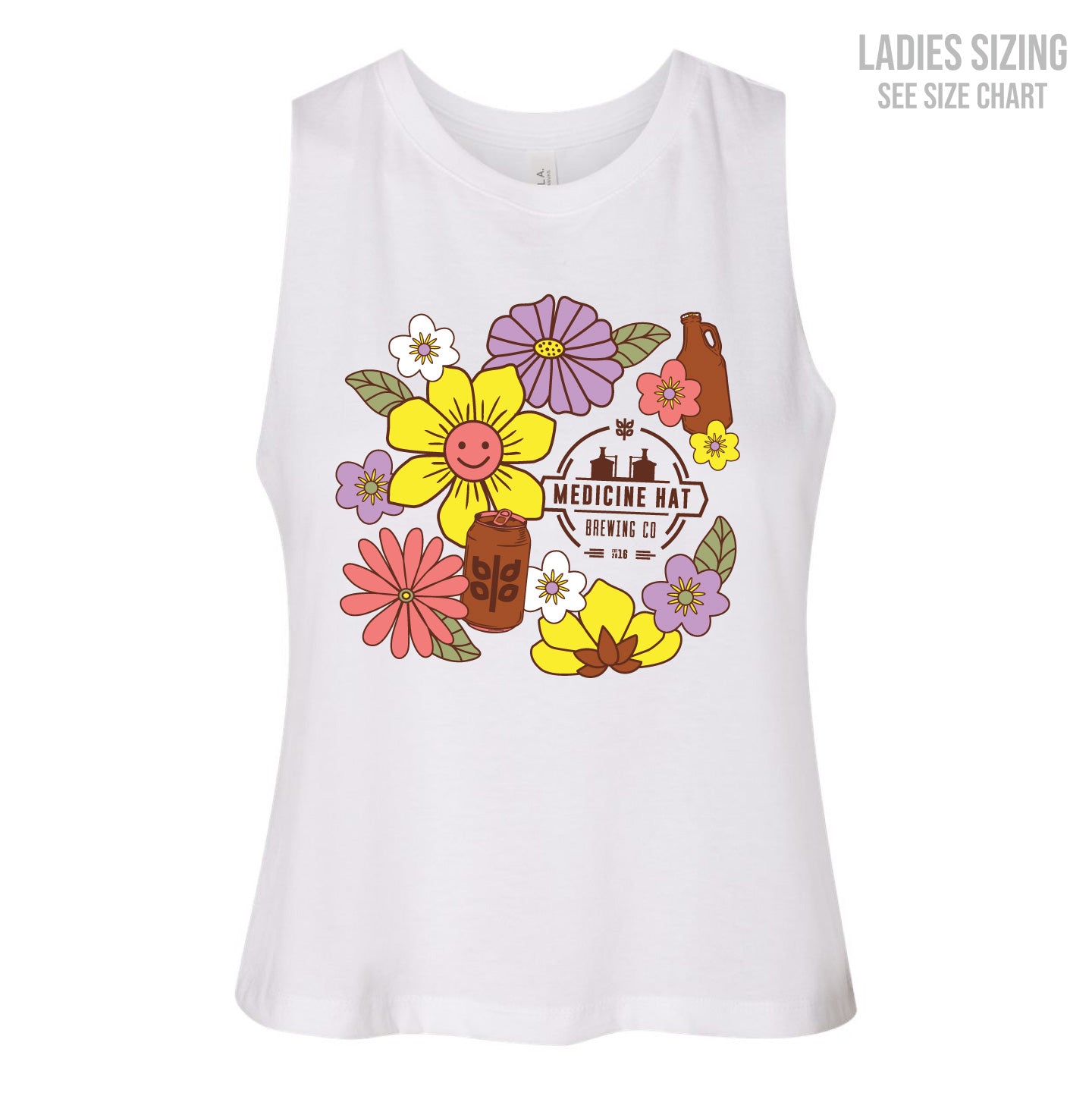 MH Brewing Co. Ladies Cropped Racerback Tank (MHBT003-6682)