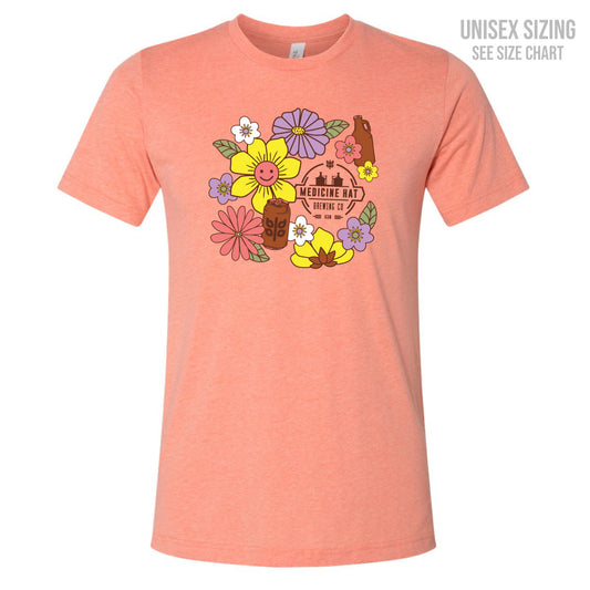 MH Brewing Co. Unisex Flower Ringspun T-Shirt (MHBT003-3001CVC)