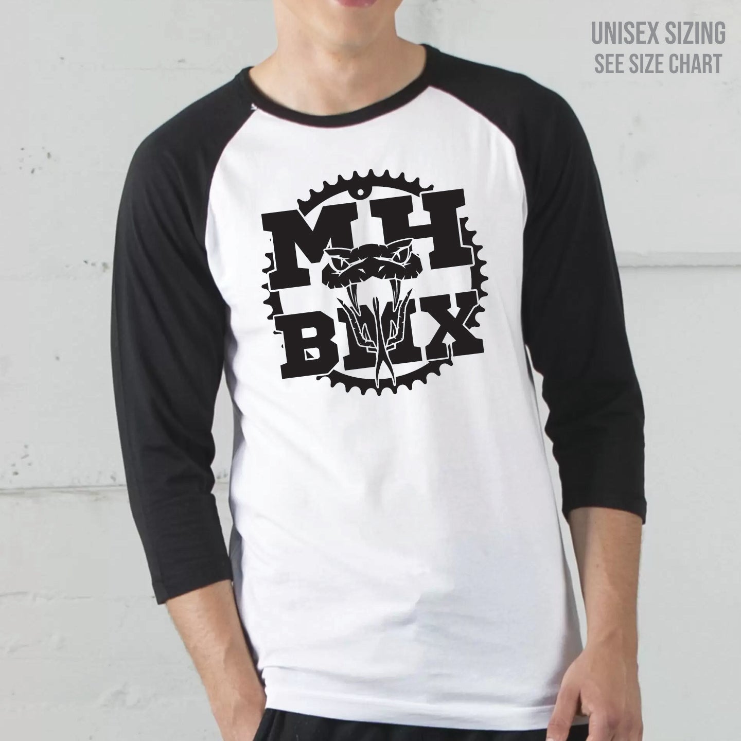 MH BMX Large Logo Unisex Baseball Tee (BMXT002-ATC0822)