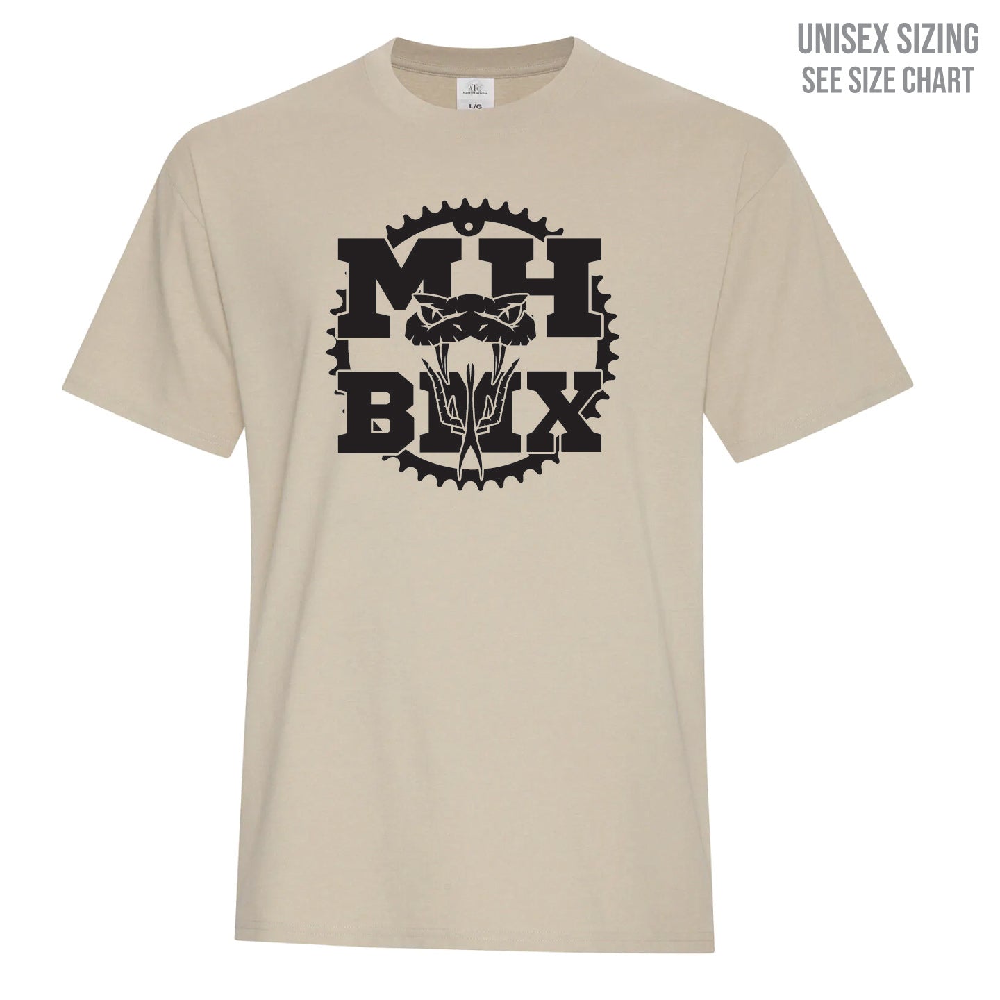 MH BMX Large Logo Unisex Earth Wash T-Shirt (BMXT002-ATC6040)