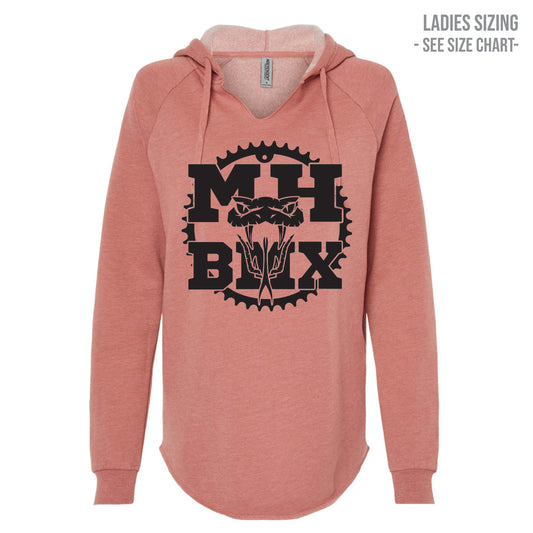 MH BMX Large Logo Ladies Lightweight Hoodie (BMXT002-PRM2500)