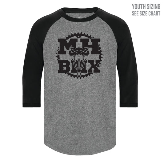 MH BMX Large Logo Performance YOUTH Baseball Tee (BMXT003-Y3526)