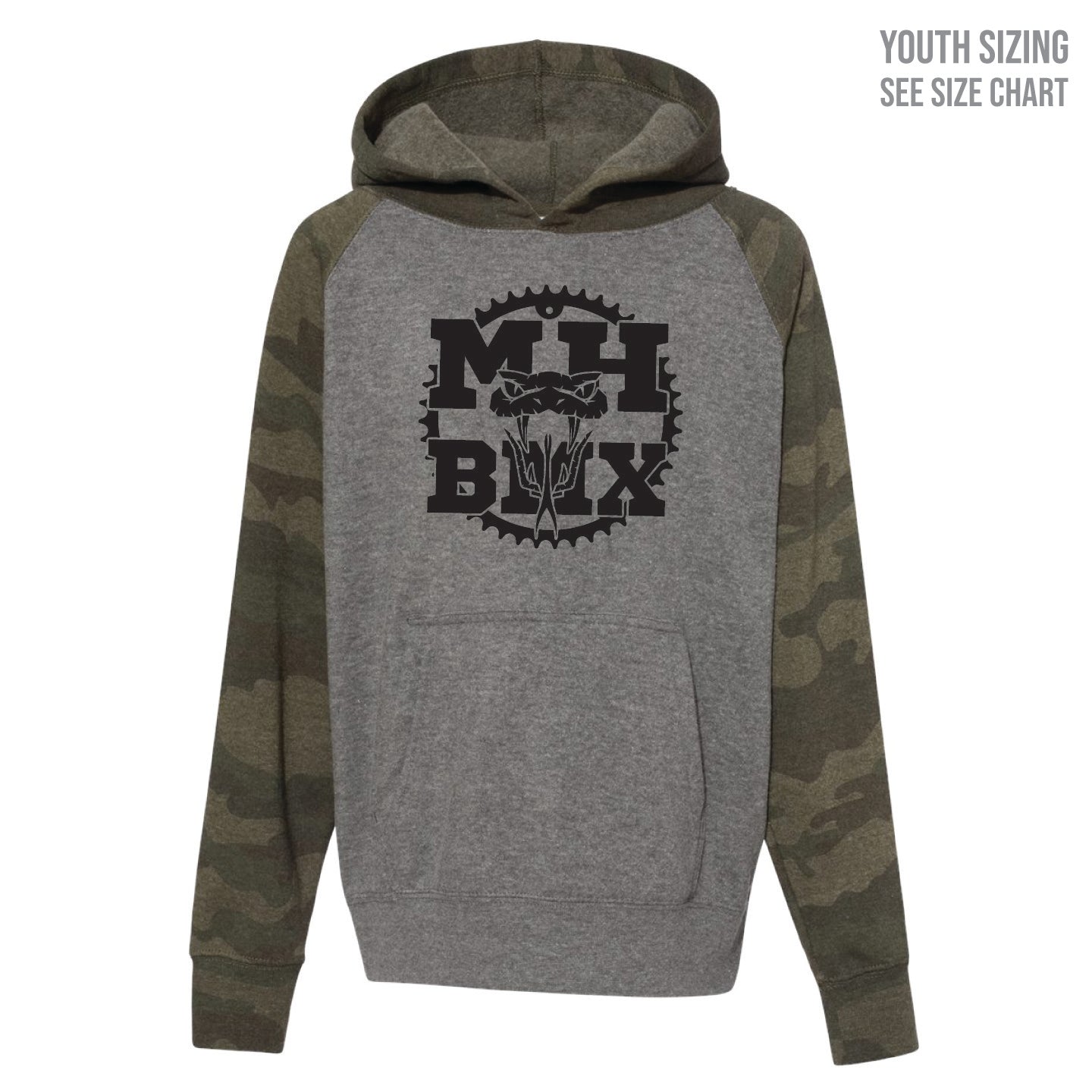 MH BMX YOUTH Raglan Hoodie (BMXT003-PRM15YSB)