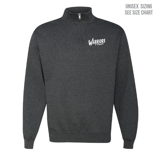 MHCS Left Chest Warriors Unisex 1/4 Zip Sweatshirt (MHCST0006-995MR)