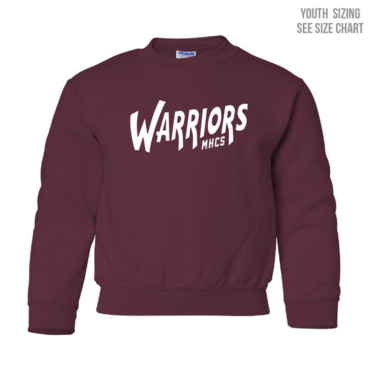 MHCS Warriors YOUTH Crewneck Sweatshirt (MHCST0004/5-18000B)