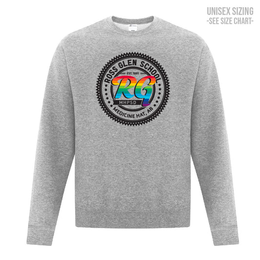 Ross Glen Pride Crest Unisex Crewneck (TRG0001-18000)