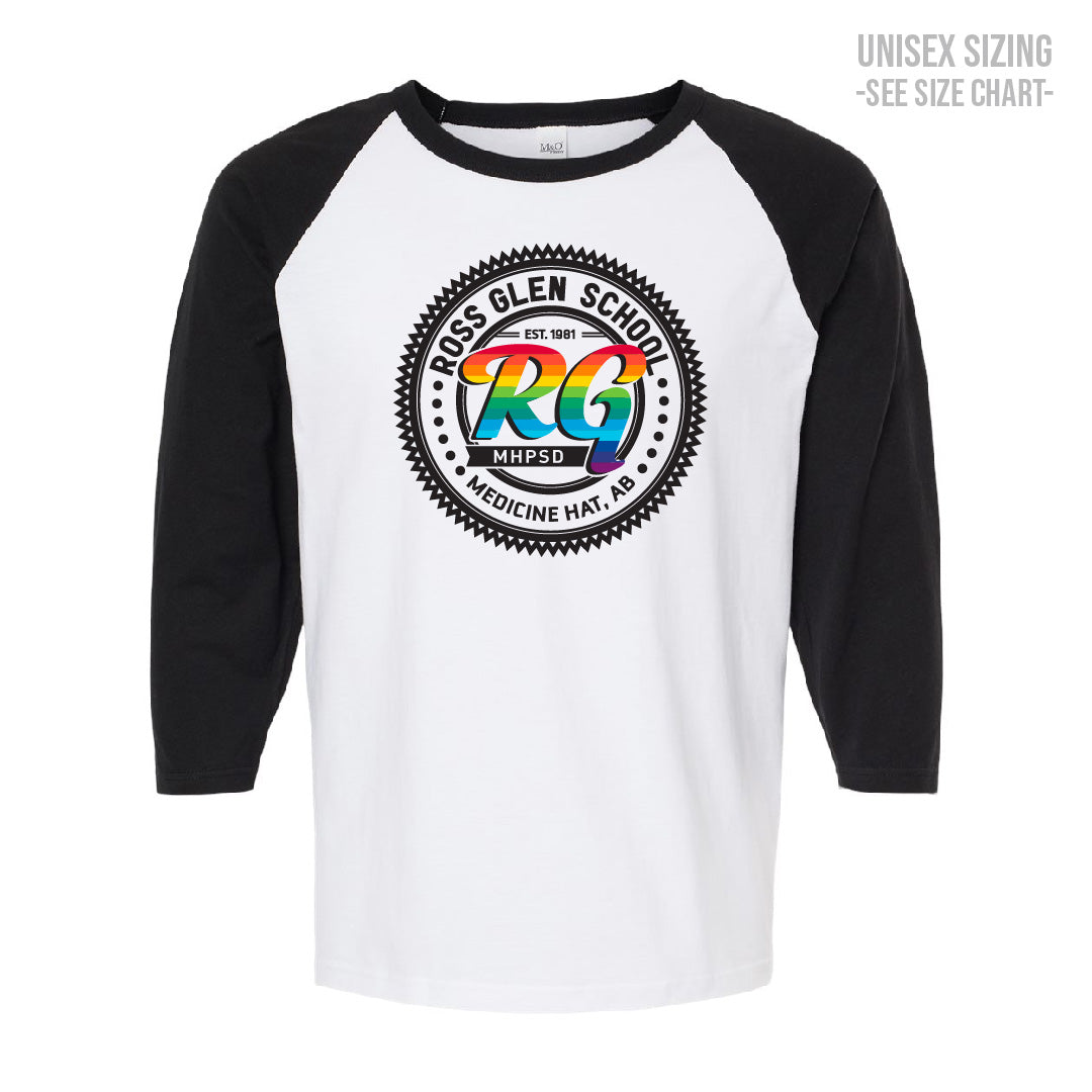 Ross Glen Pride Crest Unisex Baseball T-Shirt (TRG0001-5540)