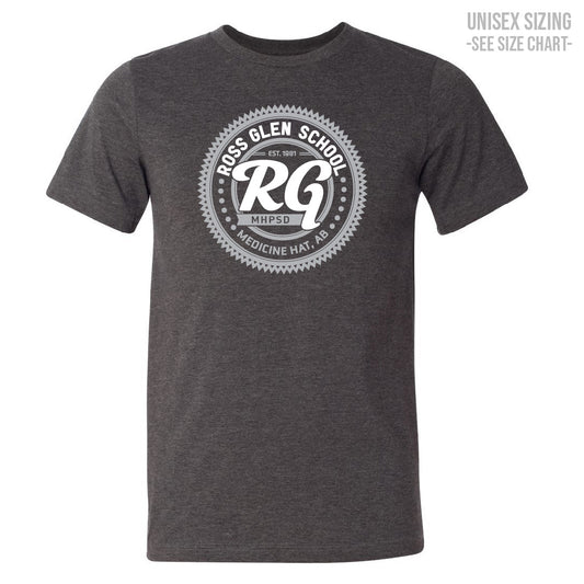 Ross Glen Grey Crest Unisex Premium Ringspun T-Shirt (TRG0003-3001CVC)
