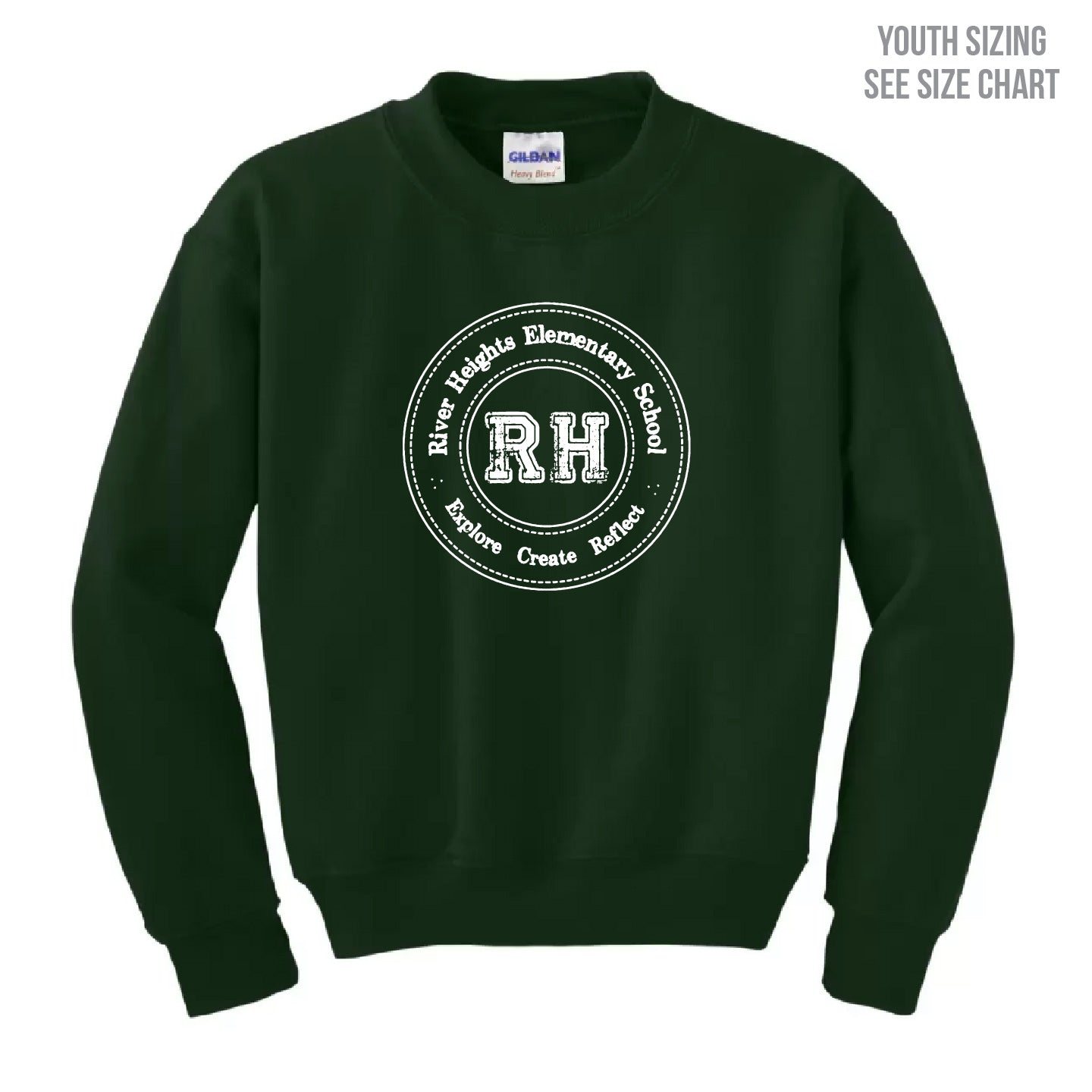 River Heights YOUTH Crewneck Sweatshirt (RHEST003-18000B)