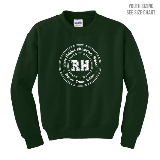 River Heights YOUTH Crewneck Sweatshirt (RHEST003-18000B)