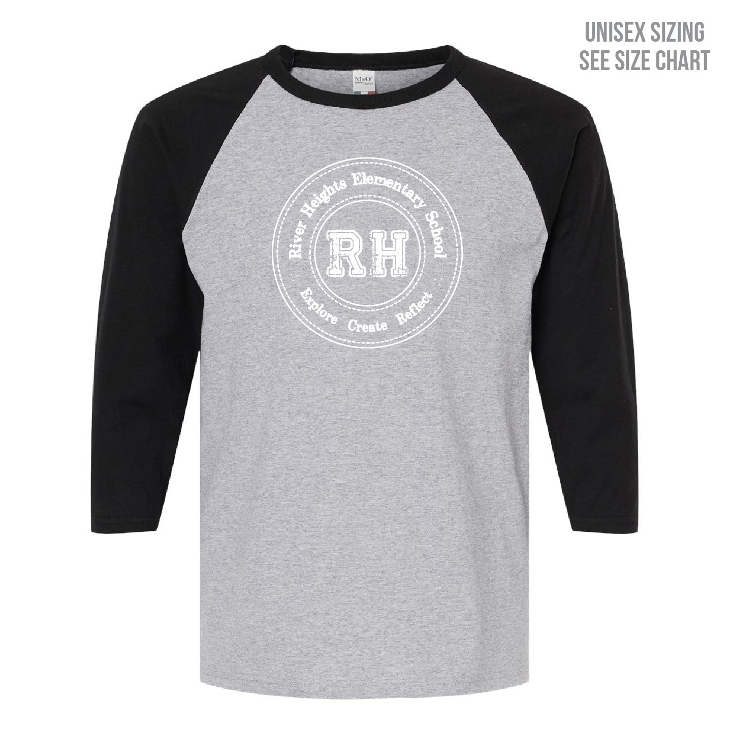 River Heights Unisex Baseball T-Shirt (RHEST001-5540)