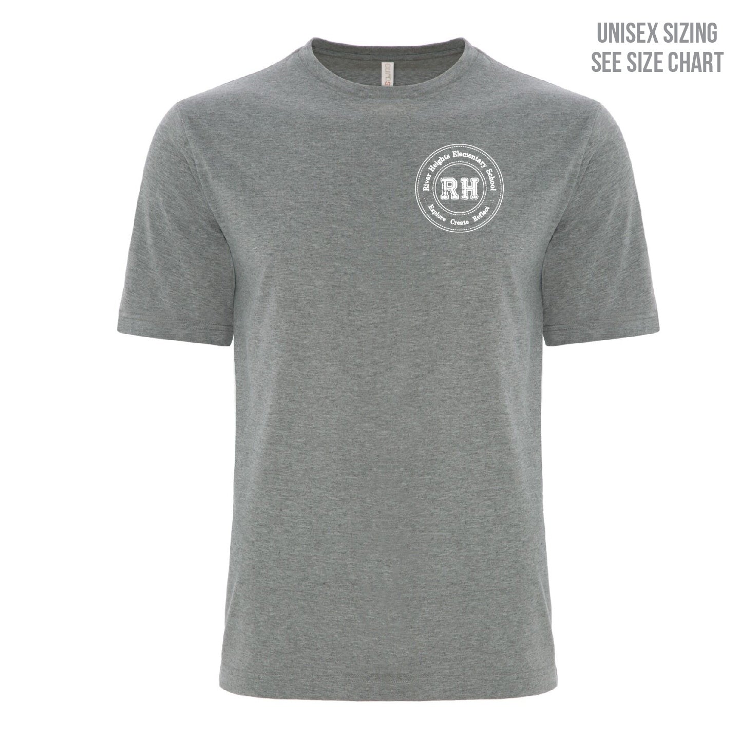 River Heights Left Chest Crest Unisex T-Shirt (RHEST002-ATC8000)