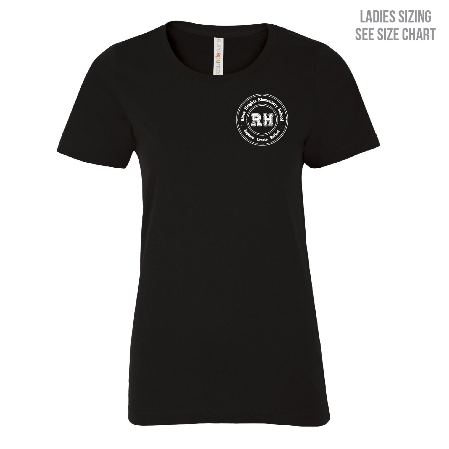 River Heights Left Chest Crest Ladies T-Shirt (RHEST002-8000L)