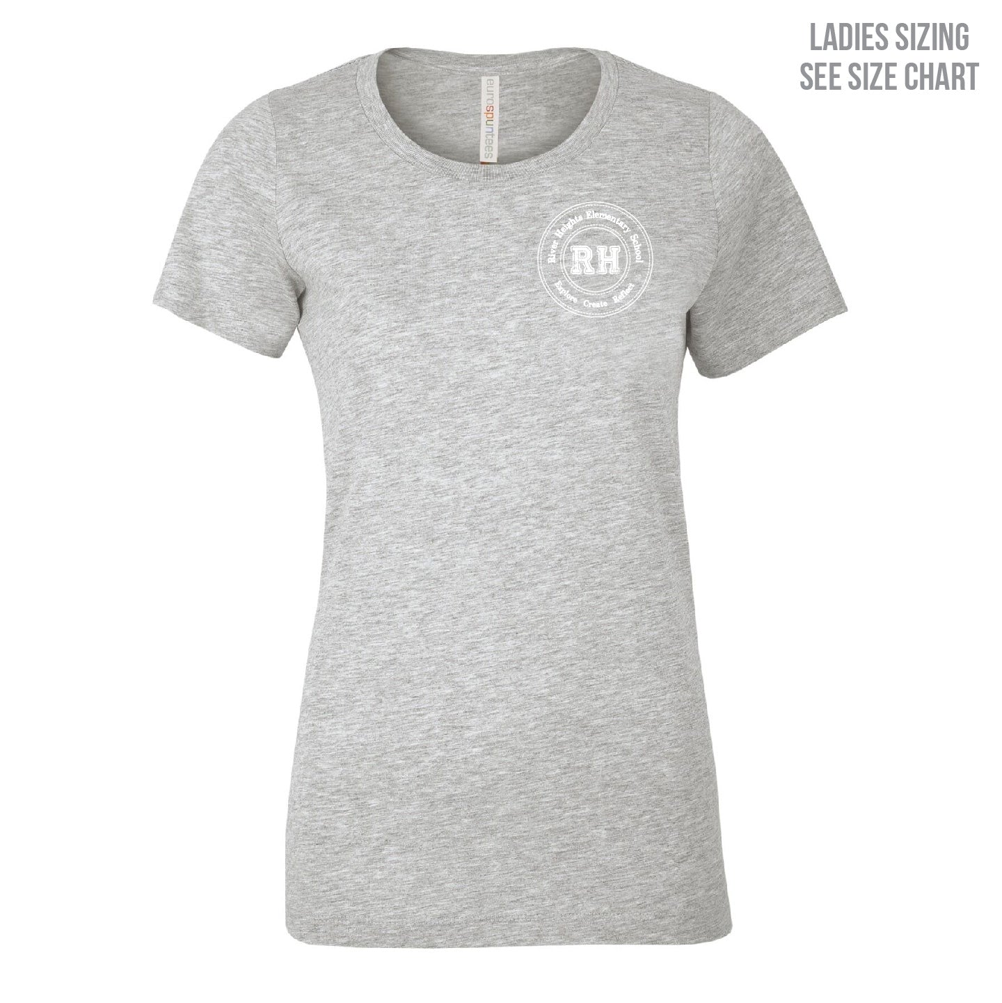 River Heights Left Chest Crest Ladies T-Shirt (RHEST002-8000L)