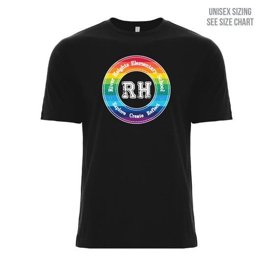 River Heights Pride Chest Crest Unisex T-Shirt (RHEST004-ATC8000)