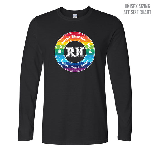 River Heights Pride Crest Unisex Longsleeve T-Shirt (RHEST004-ATC8015)