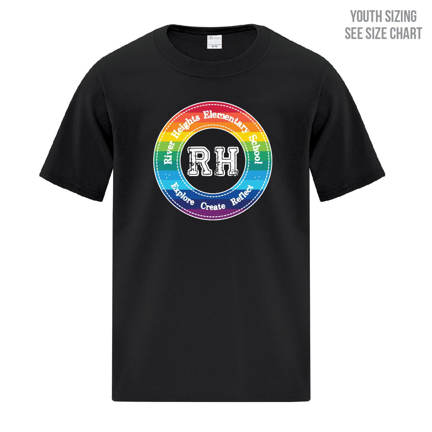 River Heights Pride Crest YOUTH T-Shirt (RHEST004-ATC1000Y)