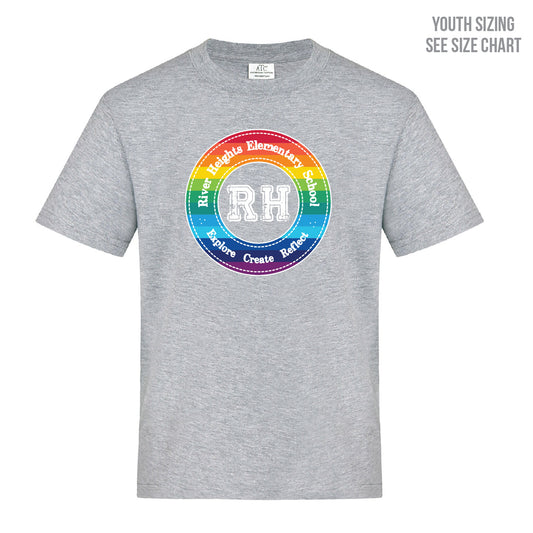 River Heights Pride Crest YOUTH T-Shirt (RHEST004-ATC1000Y)