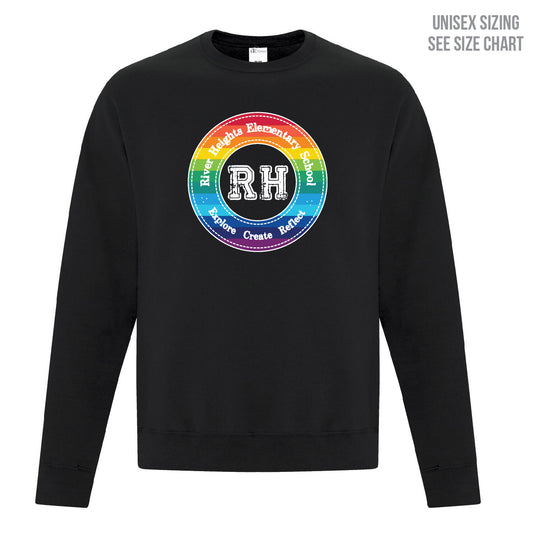 River Heights Pride Crest Unisex Crewneck Sweatshirt (RHEST004-F2400)